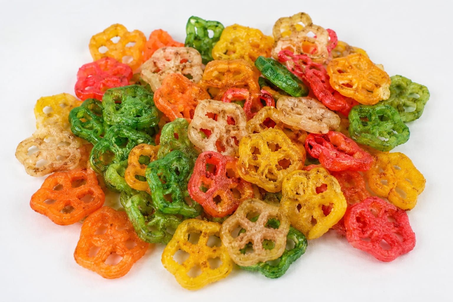 Bhindi colorful papad